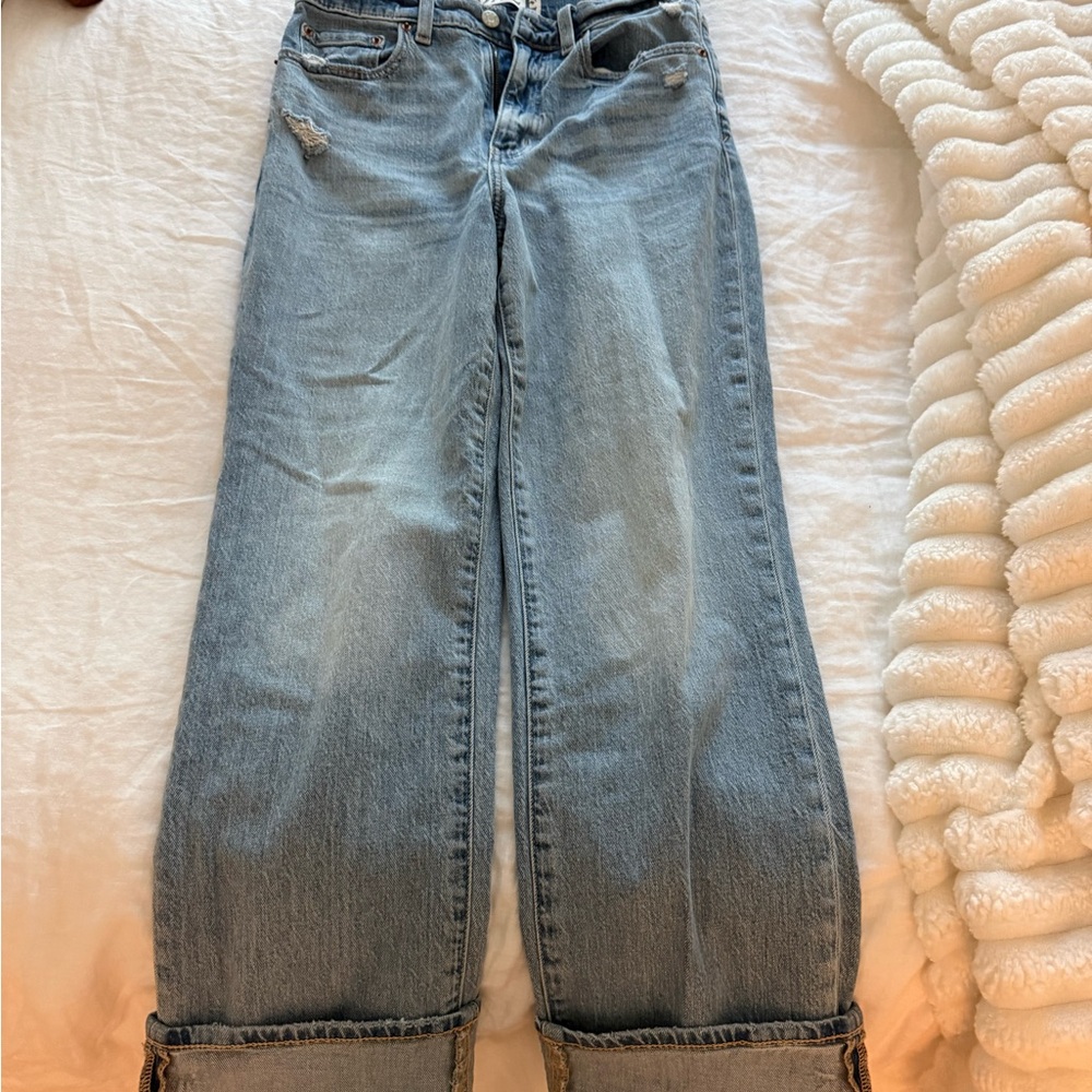 Stylish Light Blue Women's Flare Jeans